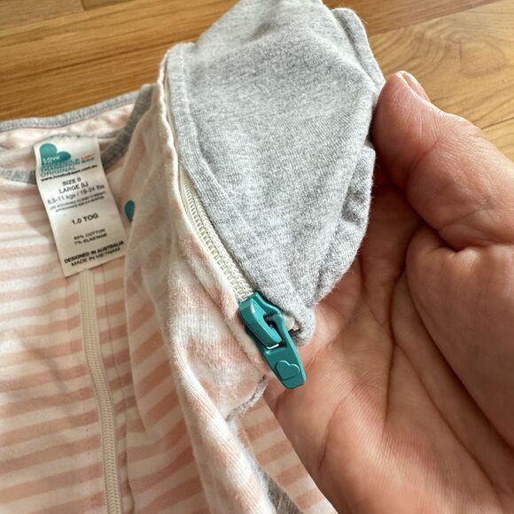 Love to Dream Swaddle UP Transition Bag Pink White L 19-24 lbs TOG 1.0 Zip Wings - Picture 6 of 6